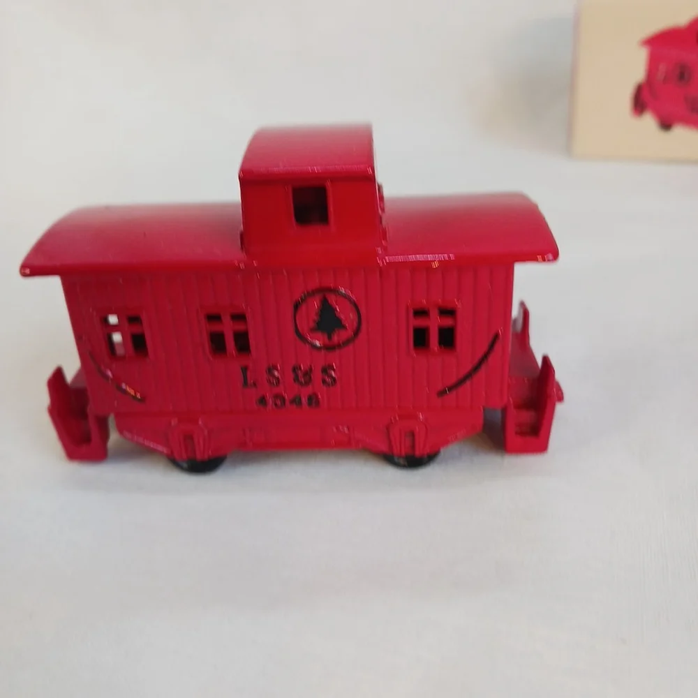 Red Train Caboose Die Cast Pencil Sharpener Miniature New